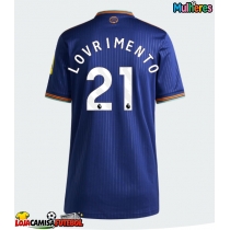 Camisa de Futebol Newcastle United Tino Livramento #21 Equipamento Alternativo Mulheres 2025-26 Manga Curta